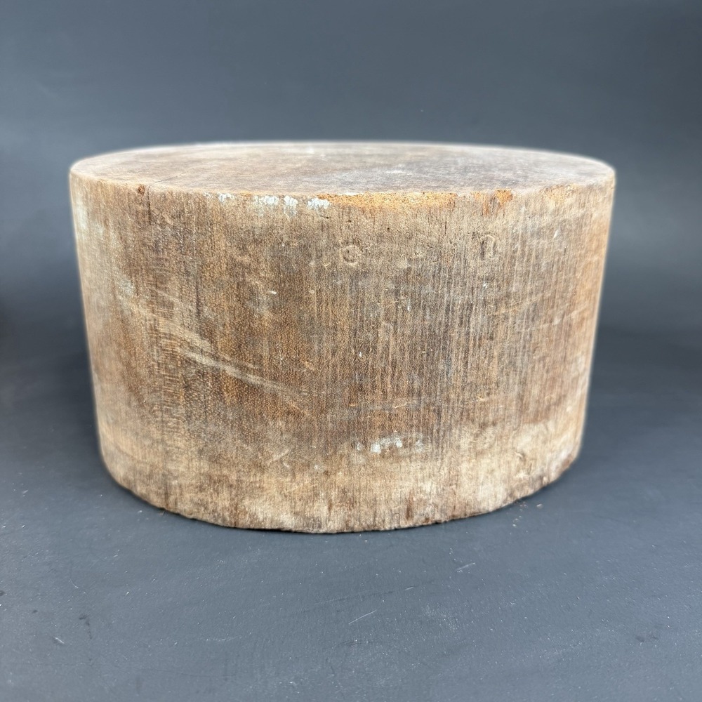 Antique Primitive Millinery Wood Hat Block Mold Form Hatter Tool‎ 4 1/4 7 1/8